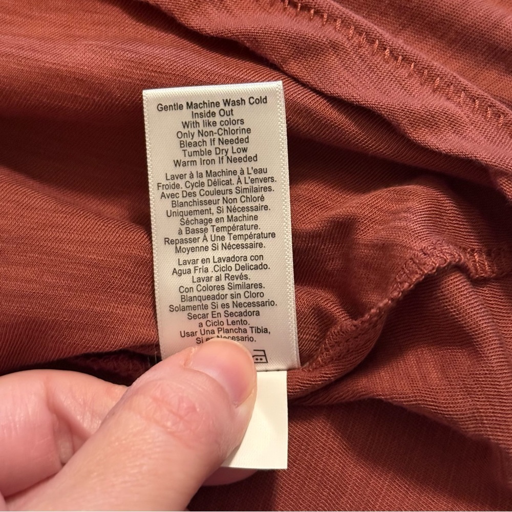 Anthropologie Nation LTD Emilia Rusted Rose V Neck Drama Puff Sleeve Top Size M - Picture 10 of 13